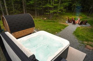 Lux Retreat with Indoor Swim Spa Game Lounge Theater Hot Tub Sauna - 9