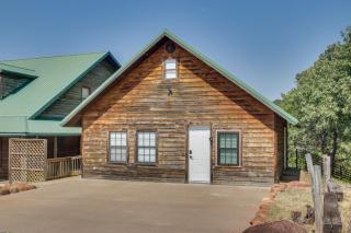 Mtn-View Deck w/ Grill! Modern Medicine Park Cabin - 8