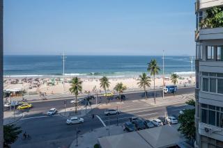 Vista para a praia de Copacabana, quarto e sala - 0