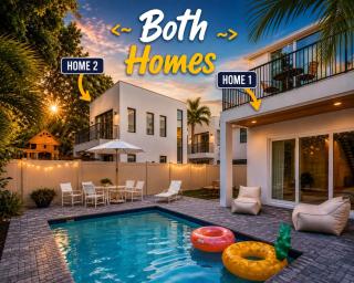 Quadruple Homes Sleeps 50 Heated Saltwater pool and Hot tubs near Beaches - 0