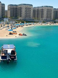 غرفتين باطلالة علي اللاجون في الحي اللاتيني العلمين الجديده Latini District , New Al Alamein City, North Coast - 5