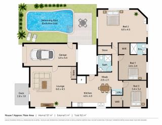 3 BR Unit with exclusive pool parking walk to mall - 8