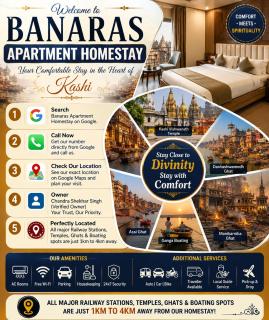 Banaras Apartment Homestay 7BHK AC & NON AC ROOMS in KASHI VISHWANATH JYOTIRLING - 8