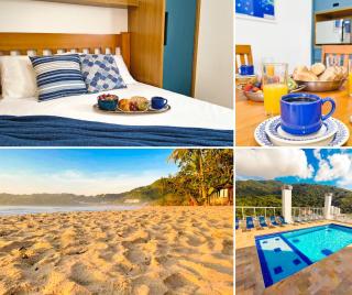 Apartamentos 300m Praia das Toninhas - vista para a serra do mar - 8