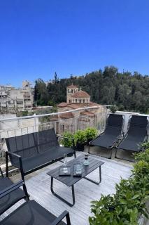 CK Athens Fine Stay Modern Apartment - Rooftop Lounge with Acropolis Views - Opposite Metro - Athene - 8