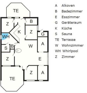 12 Personen Familienferienhaus mit Sauna, Whirlpool, zwei Duschen und Toiletten, Kaminofen und Kanu in 1. Reihe zum See mit wundervollem Seeblick in Otterndorf - 9