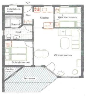 4 Personen Ferienhaus mit privatem Bootsteg, direkter Seelage, Kanu und Sauna in Otterndorf - 4