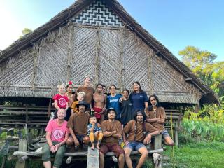 Rabani house, Mentawai tribe , airport transport, Sumatra local touch - 0