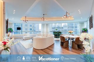 Vacationer Holiday Homes I Exquisite 4 Bed I Spacious Balcony with City Views in Dubai Marina - 0