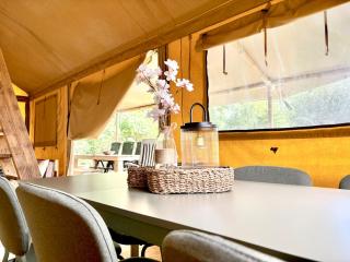 Safari lodge 8p, sanitair, rustige camping in Zeeland - 5