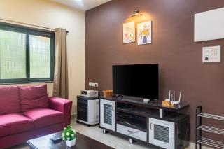 2BHK 1st-Floor Haven In Marna-Siolim At Casa Rosina - 9