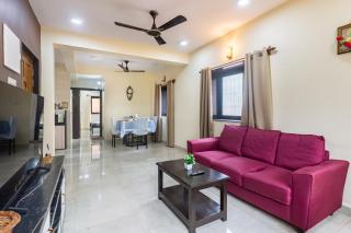 2BHK 1st-Floor Haven In Marna-Siolim At Casa Rosina - 5