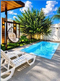 A Casa Paradisiaca Total 5 Quartos , Ofuro Super Quente e Piscina Super Quente Hidro e Lareira E Roupa de Cama Incluso Parcelamos até em 12x No Cartão de Crédito Sem Juros Aceitamos PET - 9