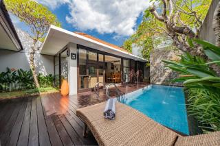 2BR villa w- private pool & workspace - 2