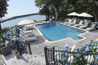 Waterfront house pool, hot tub, large yard, fire pit - 0