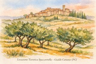 Locazione Turistica Spaccarotella Vista su Gualdo Cattaneo - 9