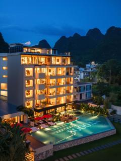 The Deer Haven Yangshuo - A Luxury Heritage & Modern Karst Mountain Retreat by Yulong River -Private Hot Spring Bath & Deer Interaction Experience & Rooftop Terrace - 6