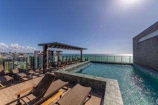 Apê Alto Padrão I 100m Praia I Piscina com Vista Mar I Garagem - 9