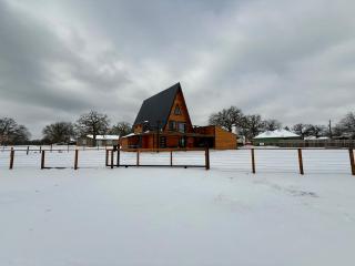 Modern A-Frame House with Water View I Near Frisco Weddings Venues I Lake Lewisville & Universal I Remote-Work Friendly Oasis Near PGA Frisco - 1
