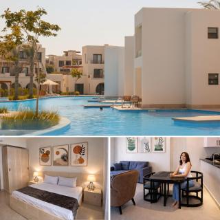 Stylish Makadi Heights 2BR Chalet Lagoon-front - 0