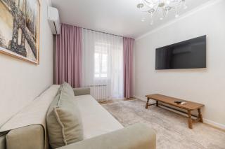 Уютная квартира в центре Алматы рядом с Арбатом и ТРЦ Мега Парк для отпуска и командировки в ЖК Меридиан - 1