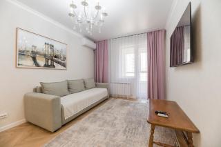 Уютная квартира в центре Алматы рядом с Арбатом и ТРЦ Мега Парк для отпуска и командировки в ЖК Меридиан - 3