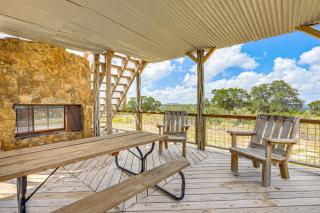 Fire Pit, Views: Peaceful Texas Hill Country Cabin - 7