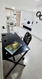 Modern studio, workspace, and full kitchen - 7