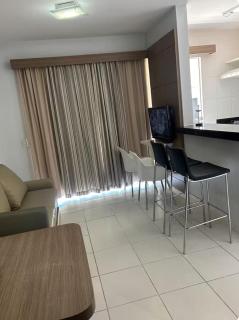 Flat veredas 300 metros HOT PARK Com ar na sala - 4