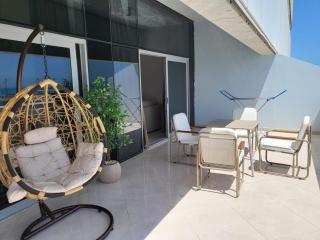 Sea and Marina View in Alamein Towers Two Bedroom Apartment,beach accessشقة فاخرة باطلالة مميزة بابراج العلمين شاطئ مجاني - 1