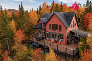 Refuge St-Évasion Stoneham - Chalet 15 pers Bord de rivière Spa pour 9 - près de Québec - 0