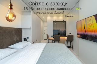 24-280a Manhattan, Beresteiskyi 11, Kyiv, Politekh metro nearby, stunning city view, 15 kW backup power, Petrovdom Apartment - 0