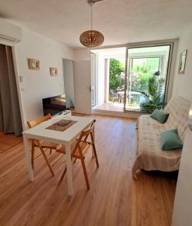 Appartement refait à neuf, climatisé, en rez-de-jardin, à 30 secondes de la plage - 0