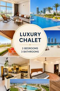Luxury 3BR Chalet in Mazarine - Pools & Lagoon - 0