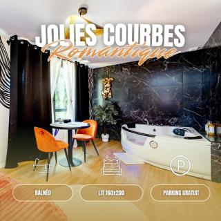 Jolies Courbes - Balnéo, Queen Size & Parking - 0