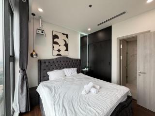 Hommit Masteri Tòa B - Căn hộ 2 phòng ngủ view hồ, máy chiếu - 1