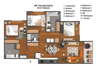 WF Italian Disco with Terrace, Cinema and Parking - 4