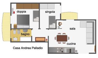 Casa Andrea Palladio - 72-square-meter apartment - parking - 8