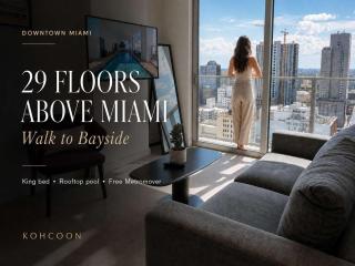 Sky-high1 BR Downtown Miami's heart - Pool & Gym - 0