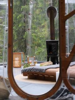 Treetop igloo by the river - 3