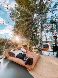 Specatular glass-igloo by the water! - 2