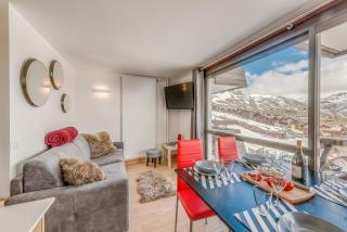 Résidence Palafour - Studio cabine 4 personnes pieds des pistes - balcon vue Grande Sassière MAE-3629 - Tignes - 2