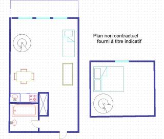 Résidence Val Coeur Bat A - Appartement 2 pièces 4 personnes agréablement situé à Val d'Isère à 350m du centre du village et à 300m des pistes MAE-3284 - 3