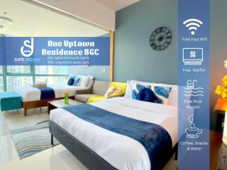 FREE Welcome Breakfast, BGC 1BR, 300Mbps Fiber, Steps to Mitsukoshi & Uptown, 17F - 0