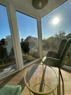 Brombachsee Ferienhaus mit Sauna, Süd-Balkon und großer Terrasse - 7