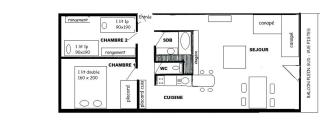 Résidence Le Nanda Devi - 3 pièces 4/5 couchages- LE NANDA DEVI 123ND- PLAGNE CENTRE WIFI, Très bon confort - MAE-0564 - 6