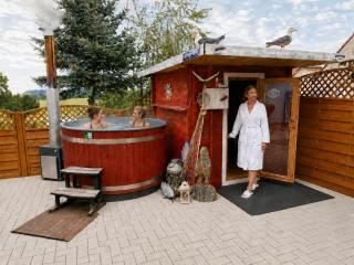 Ferienwohnung Ullrichshof Oberlausitz - Sauna Grillplatz Panoramablick - 0