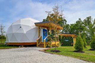 Tiki Dome Retreat w/ Private Hot Tub in Butler - 9