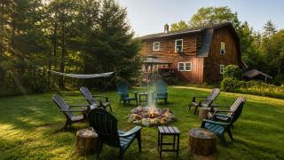 Riverfront Log Home - 28 Acres - Fire Pit - 7