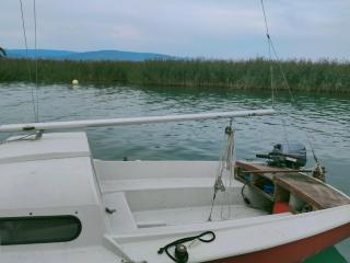 Bateau avec cabine, voile, moteur - 6